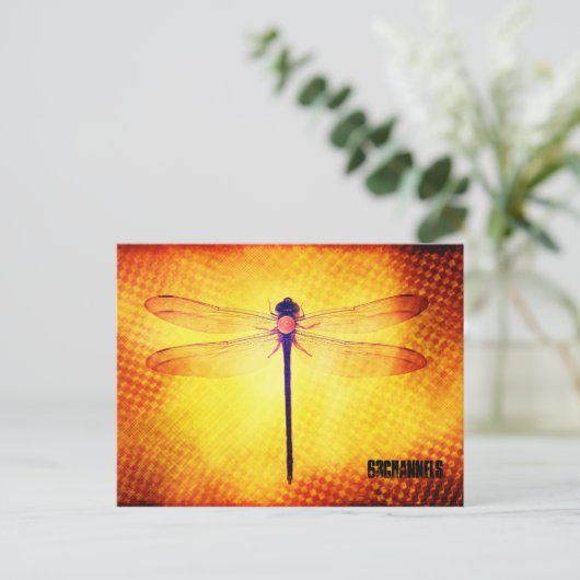 Dragonfly-Briefkaart Briefkaart (Staand voorkant)