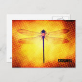 Dragonfly-Briefkaart Briefkaart (Voorkant / Achterkant)