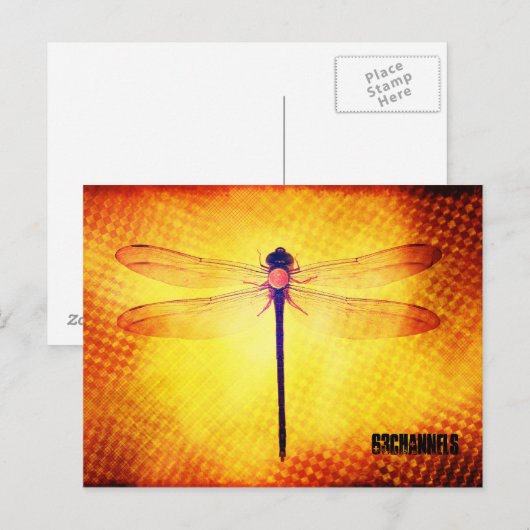 Dragonfly-Briefkaart Briefkaart (Voorkant / Achterkant)