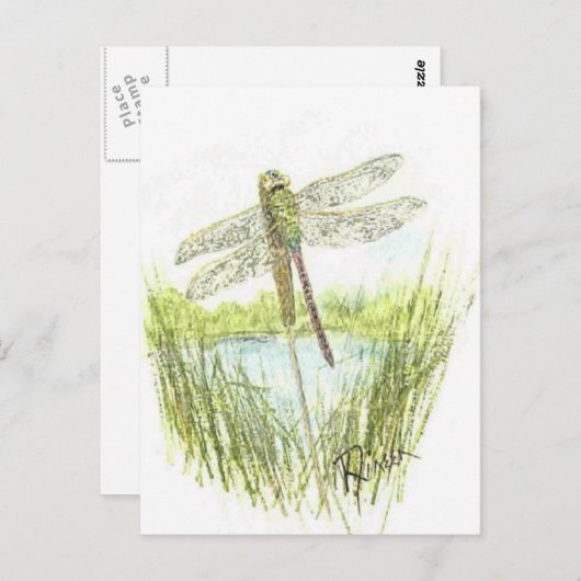 Dragonfly-briefkaart Briefkaart (Voorkant / Achterkant)