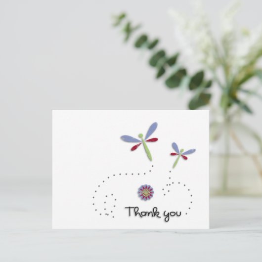 Dragonfly-Briefkaart Briefkaart (Staand voorkant)