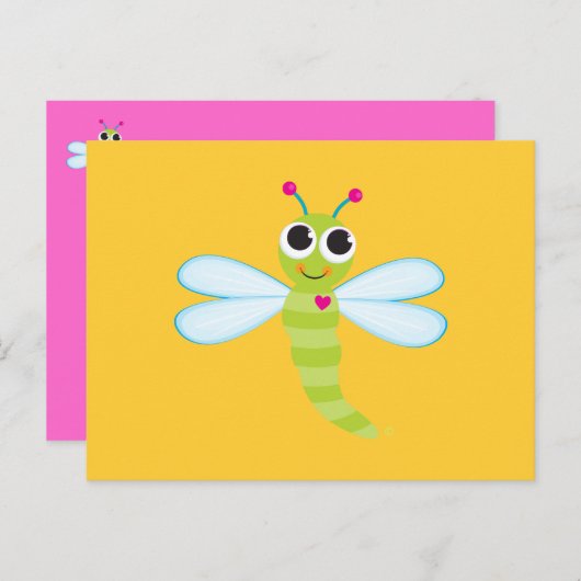 Dragonfly-Briefkaart Briefkaart (Voorkant / Achterkant)