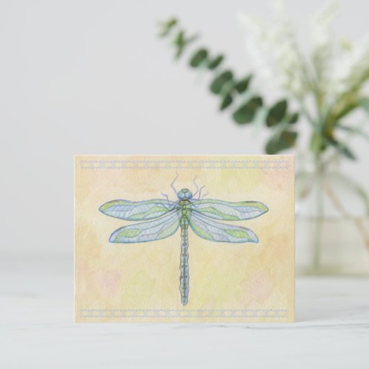 Dragonfly-briefkaart Briefkaart (Staand voorkant)
