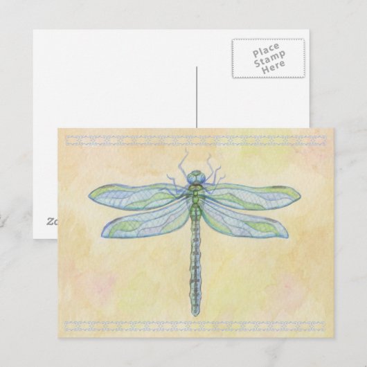 Dragonfly-briefkaart Briefkaart (Voorkant / Achterkant)