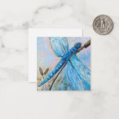 Dragonfly-briefkaart Notitiekaartje (Voorkant / Achterkant in situ)
