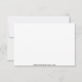 Dragonfly-briefkaart Notitiekaartje (Achterkant)