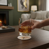 Dragonfly bruiloft save the date sticker kartonnen onderzetters