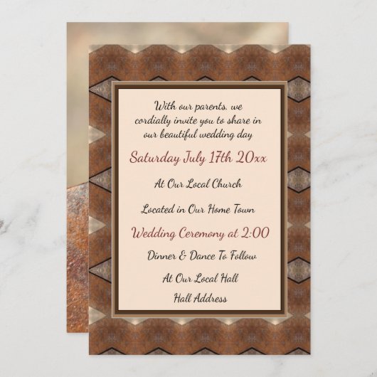 Dragonfly bruiloft uitnodiging (Voorkant / Achterkant)