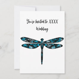 Dragonfly bruiloft uitnodigingen