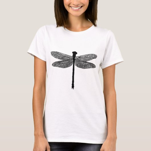 dragonfly Bug Insect Silhouette art T-shirt (Voorkant)