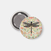 dragonfly Bug Insecte florals Silhouette art Magneet (Voorkant / Achterkant)