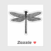 dragonfly Bug Insecte natuur Silhouette art Sticker (Vel)