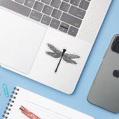 dragonfly Bug Insecte natuur Silhouette art Sticker (Laptop met iPhone)