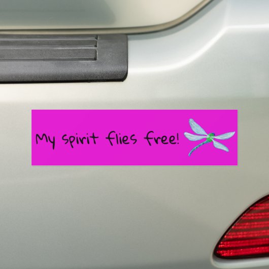 Dragonfly Bumpersticker (Op auto)