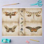 Dragonfly Butterfly mot decoupage-Tissue-Paper Tissuepapier (Craft)