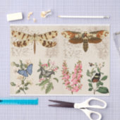 Dragonfly Butterfly Moth bloemen Tissuepapier (Craft)