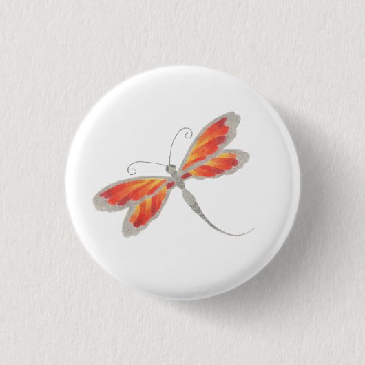 Dragonfly-Button Ronde Button 3,2 Cm (Voorkant)