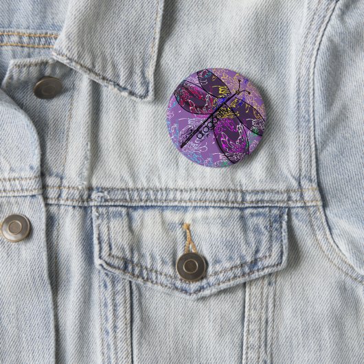 Dragonfly-Button Ronde Button 5,7 Cm (In situ)