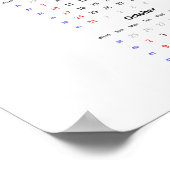 Dragonfly Calendar 2022 Poster - Sunday start (Hoek)