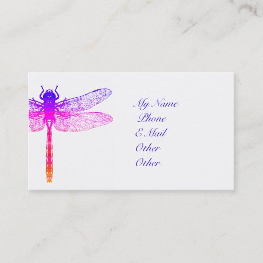 Dragonfly Calling Card of Visitekaartje Contactkaartje (Voorkant)