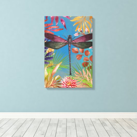 Dragonfly Canvas Afdruk (Insitu (Houten vloer))