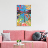 Dragonfly Canvas Afdruk (Insitu (Woonkamer))