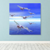 Dragonfly Canvas Afdruk (Insitu (Houten vloer))