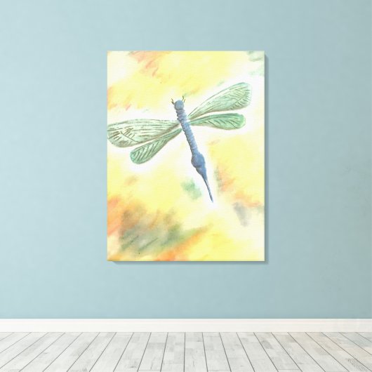 Dragonfly Canvas Afdruk (Insitu (Houten vloer))