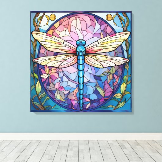 Dragonfly Canvas Kunst (Insitu (Houten vloer))