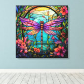 Dragonfly Canvas Kunst (Insitu (Houten vloer))