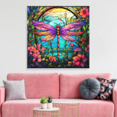 Dragonfly Canvas Kunst (Insitu (Woonkamer))