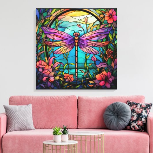 Dragonfly Canvas Kunst (Insitu (Woonkamer))