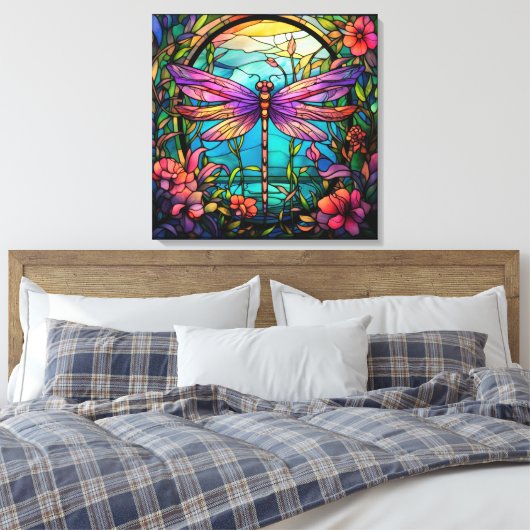 Dragonfly Canvas Kunst (Insitu (Slaapkamer))