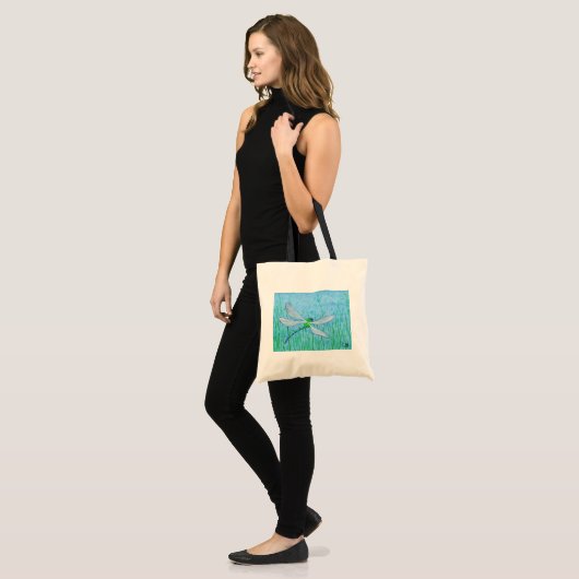 Dragonfly-Canvas tas (Voorkant (model))