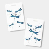 Dragonfly cartoon illustration badge (Voor- en achterkant)