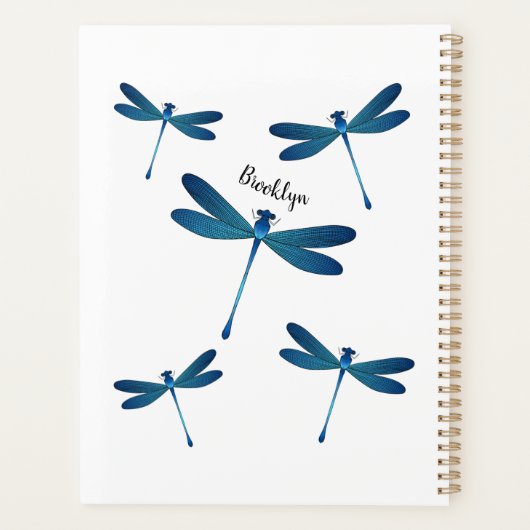 Dragonfly cartoon illustration planner (Achterkant)