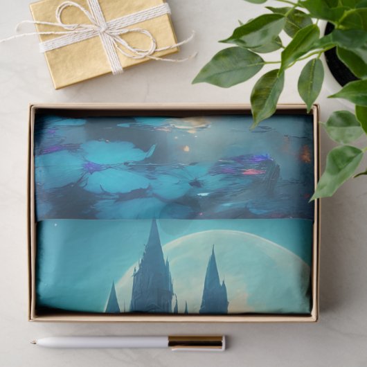 Dragonfly Castle Tissue Paper Tissuepapier (Geschenk)