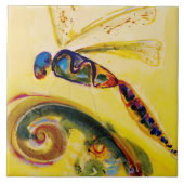 Dragonfly Ceramic Kitchen Tile Tegeltje (Voorkant)