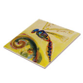 Dragonfly Ceramic Kitchen Tile Tegeltje (Zijkant)