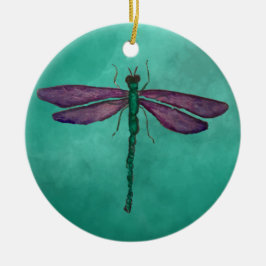 Dragonfly Ceramic Ornament