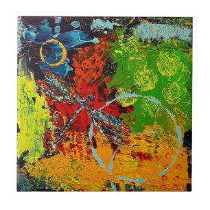 Dragonfly Ceramic Tile Tegeltje