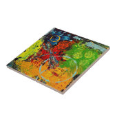 Dragonfly Ceramic Tile Tegeltje (Zijkant)