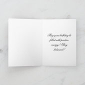 Dragonfly Chakras White Text Design Kaart (Binnen)