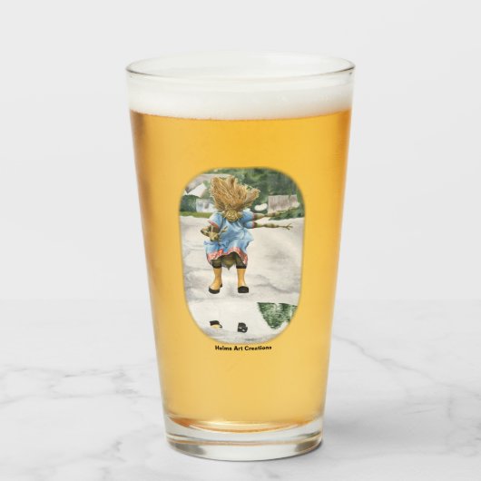 Dragonfly Child Jumping Fun Fantasy Drink Glas (Voorkant gevuld)