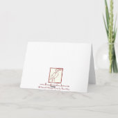 Dragonfly Christmas Kaart (Achterkant)