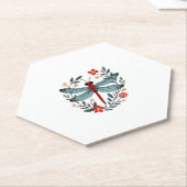 Dragonfly Christmas T-Shirt_1 (1) Kartonnen Onderzetters (Schuin)