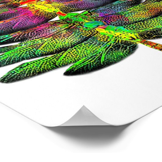 Dragonfly Christmas Tree Dragonfly Xmas Poster (Hoek)