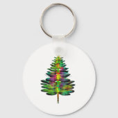 Dragonfly Christmas Tree Dragonfly Xmas  Sleutelhanger (Voorkant)