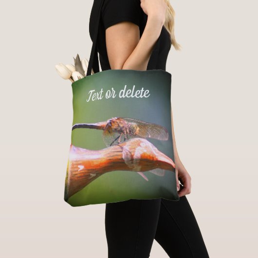 Dragonfly Co Pilot Natuur, gepersonaliseerd Tote Bag (Dichtbij)