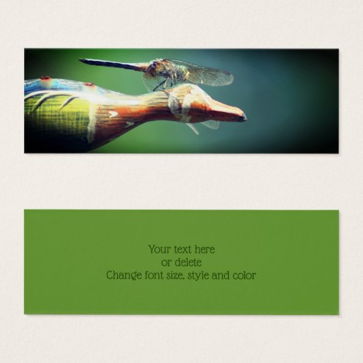 Dragonfly Co Pilot Natuur Mini Bladwijzer Mini Visitekaartjes (Voorkant /achterkant)